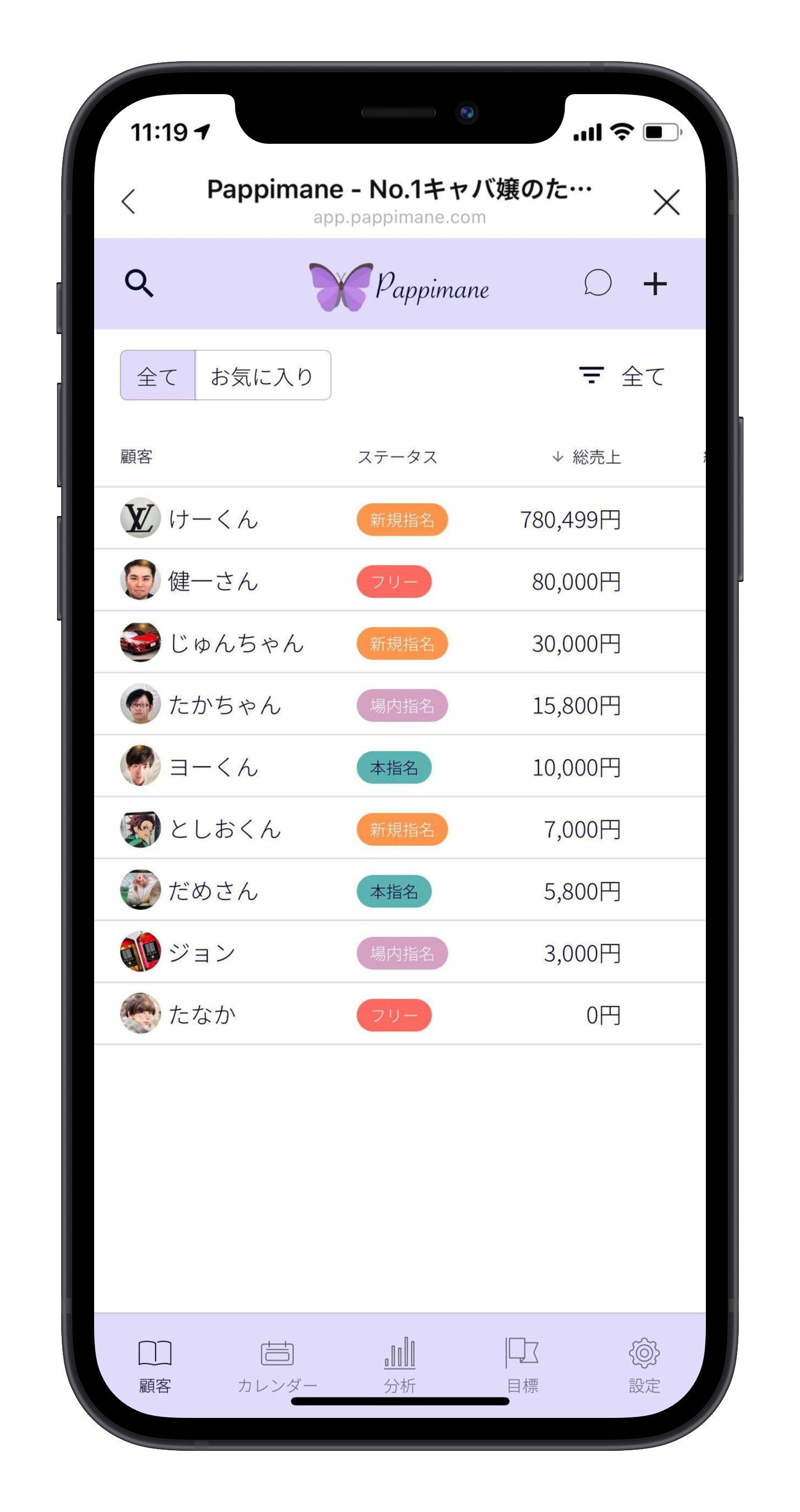 祝リリース キャバ嬢専用の顧客管理lineアプリ Pappimane